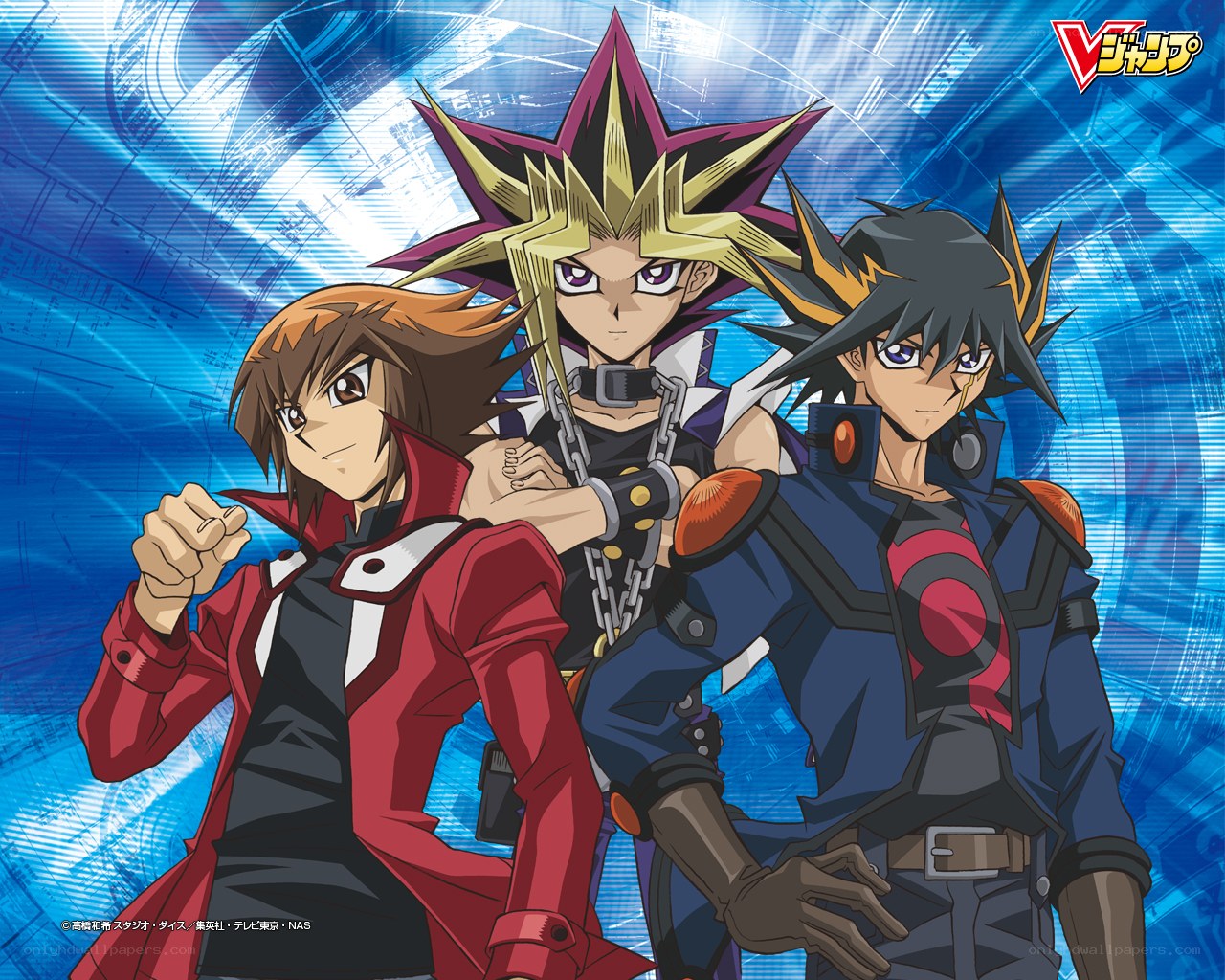 Yu-Gi-Oh! characters in action