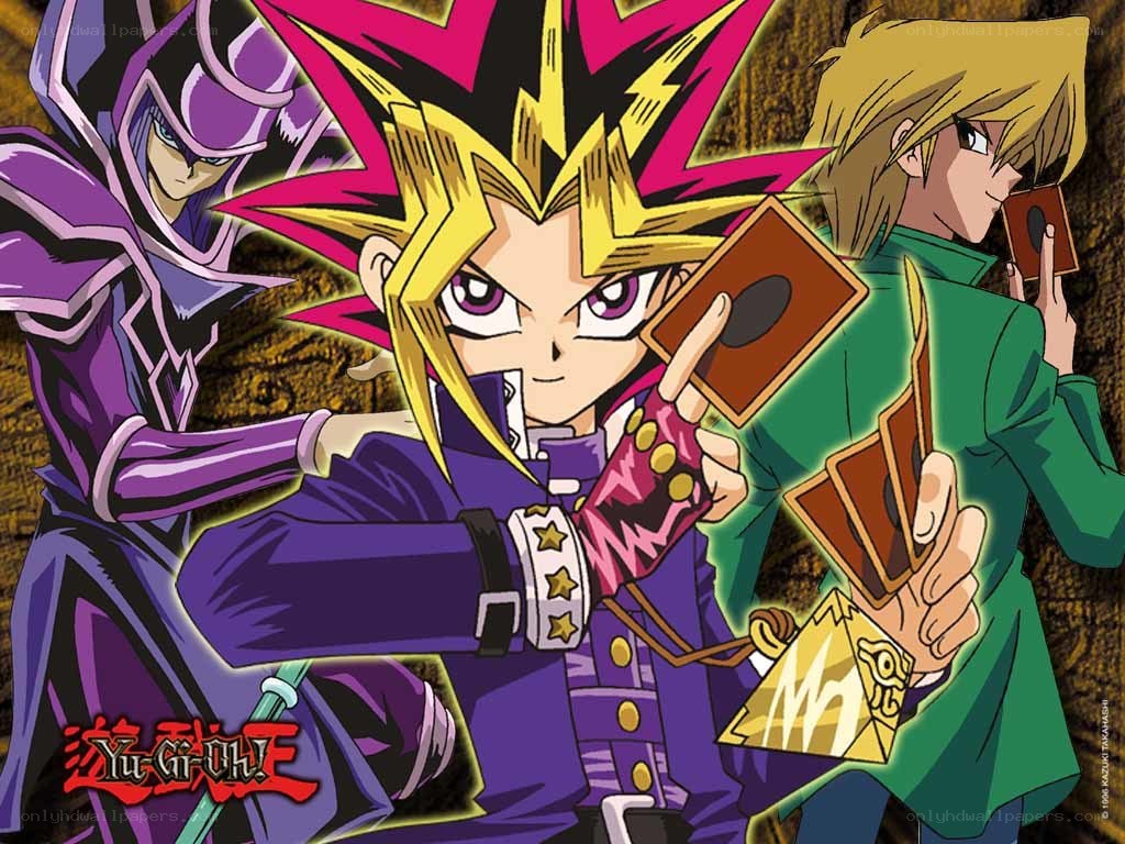 Yu-Gi-Oh! characters in action