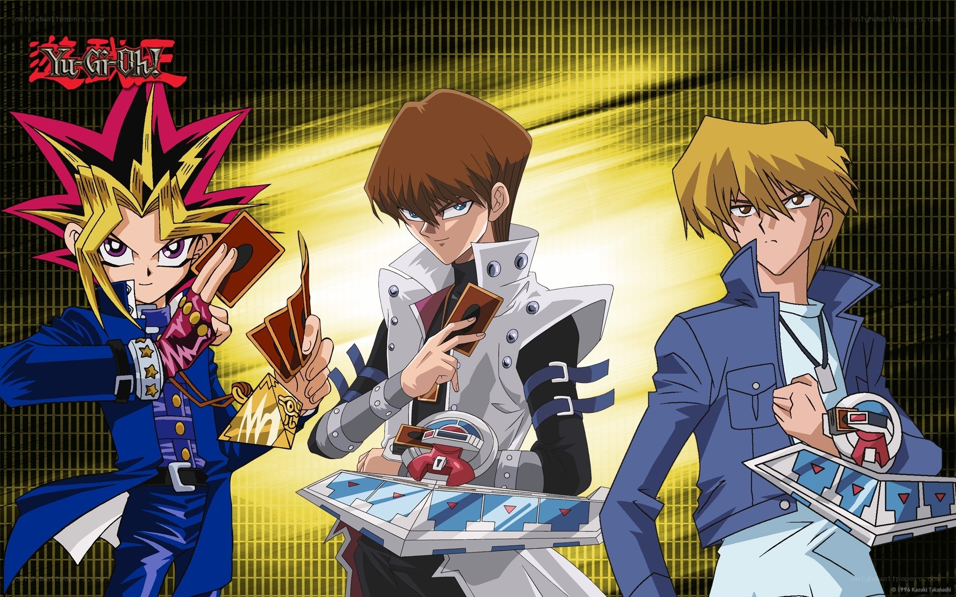 Yu-Gi-Oh! characters in action