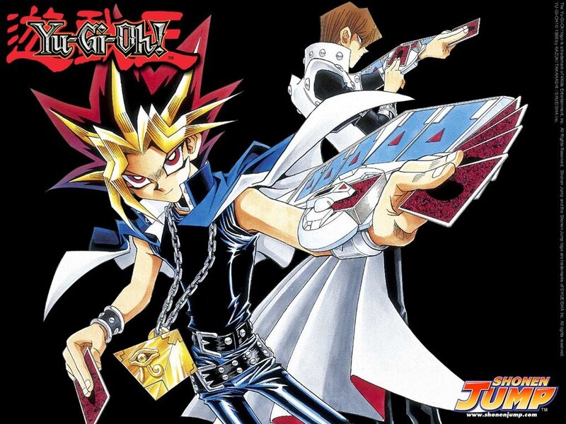 Yu-Gi-Oh! duelists in action