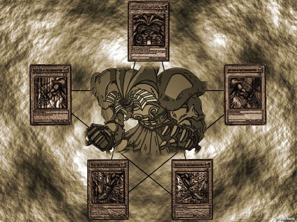 Yu-Gi-Oh! monster with cards
