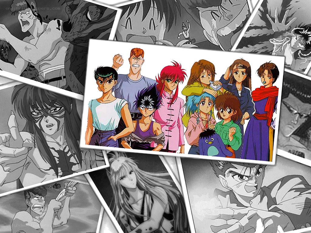 Yu Yu Hakusho anime character collage