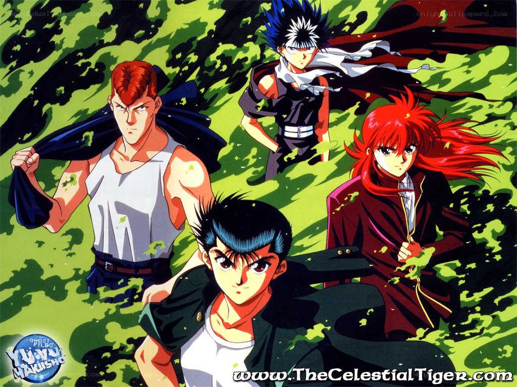 Yu Yu Hakusho characters in action