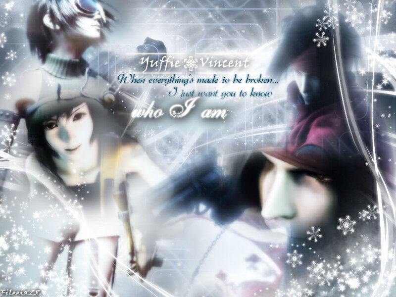 Yuffie and Vincent artwork