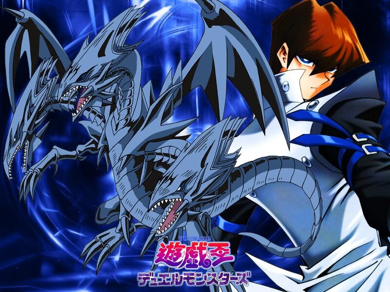 Yugi and Blue-Eyes White Dragon