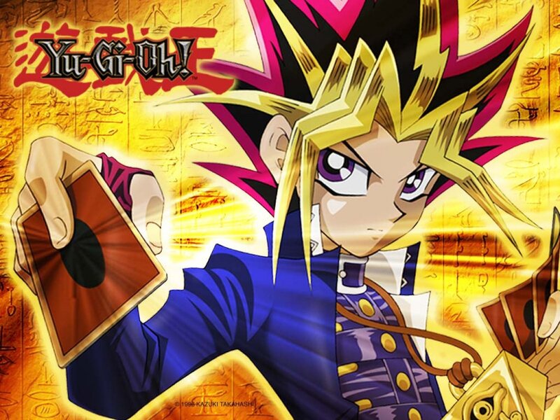 Yugi Muto Holding Cards