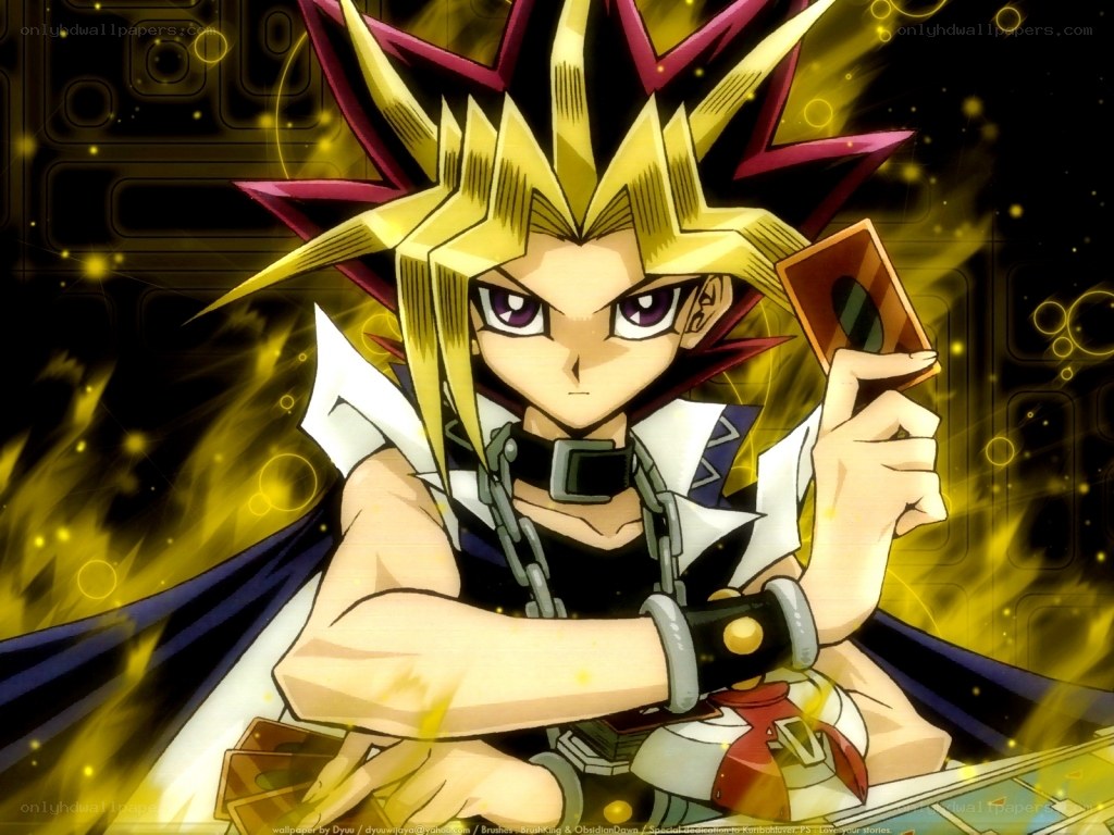 Yugi Muto in duel stance