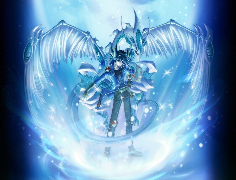 Yugi Muto with Blue Eyes
