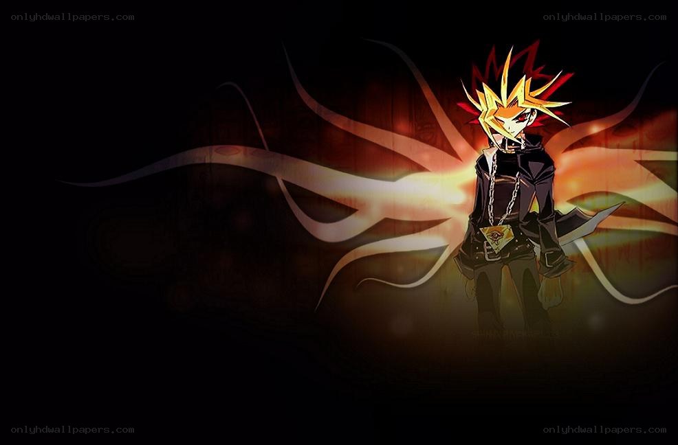 Yugi Muto with glowing aura