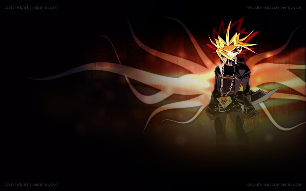 Yugi Muto with glowing aura