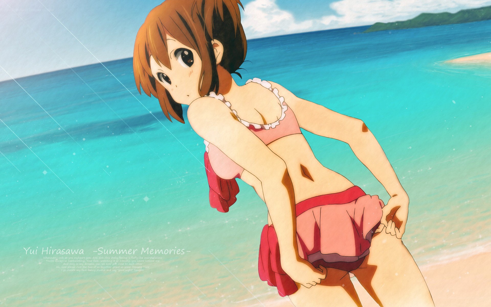 Yui Hirasawa at the beach