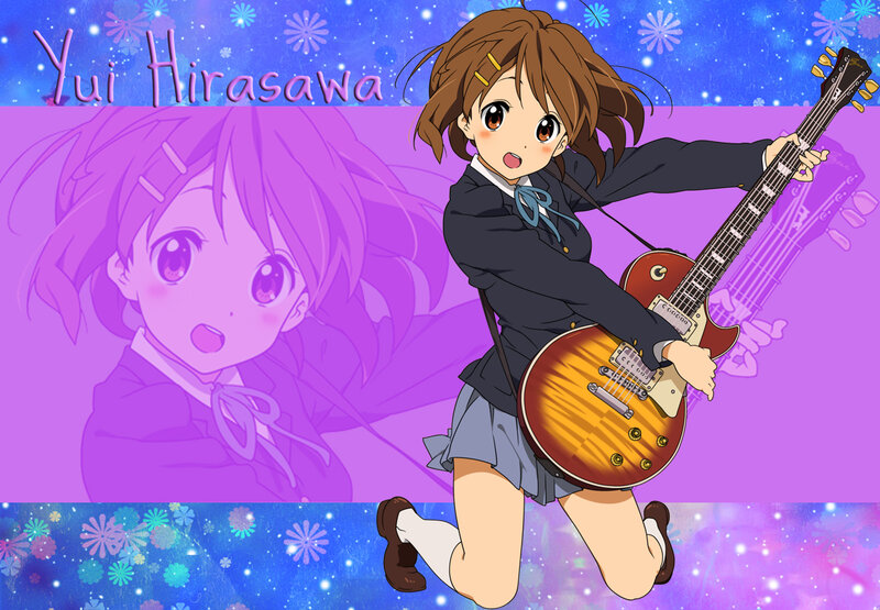 Yui Hirasawa with guitar