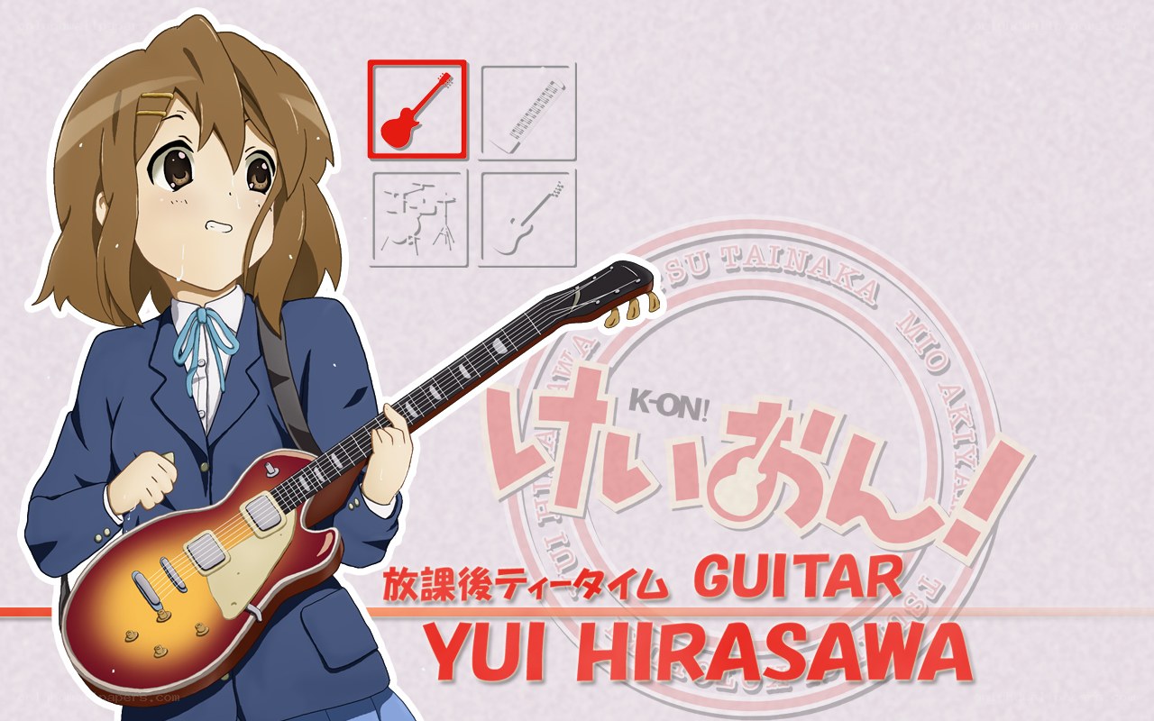 Yui Hirasawa with guitar