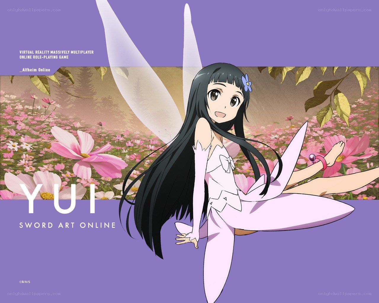 Yui in a flower field