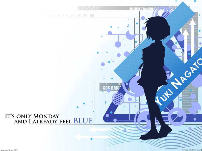 Yuki Nagato silhouette art