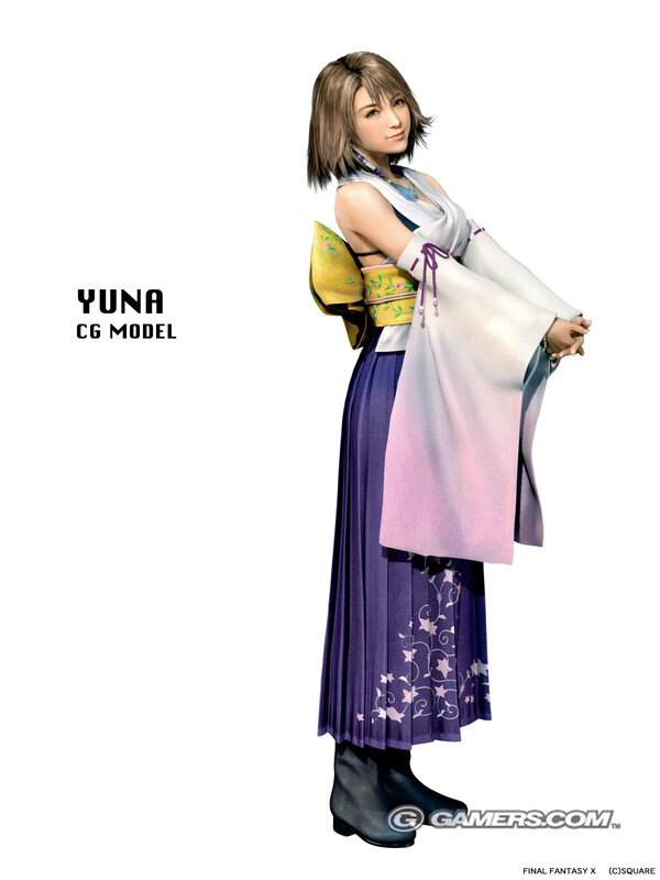 Yuna character model