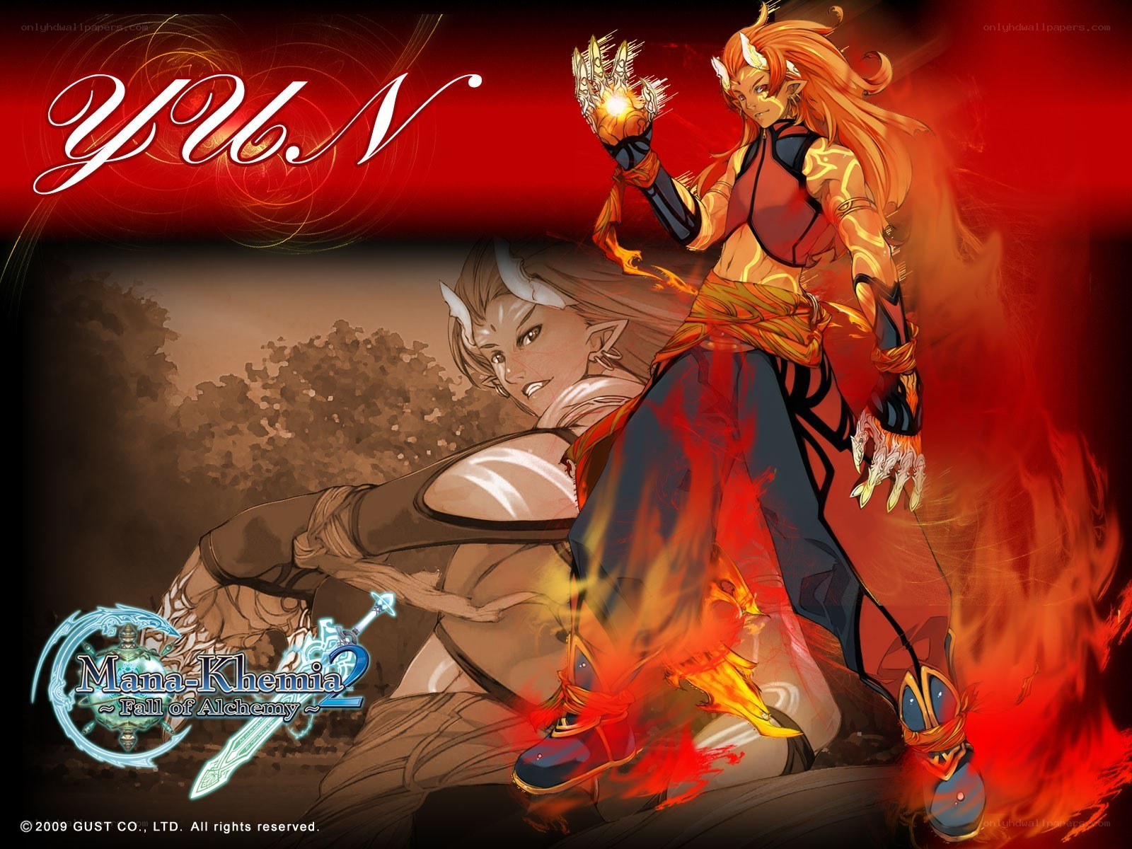 Yuna in Mana-Khemia 2