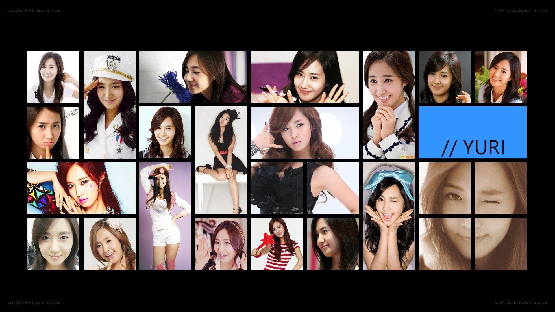 Yuri from Girls' Generation collage