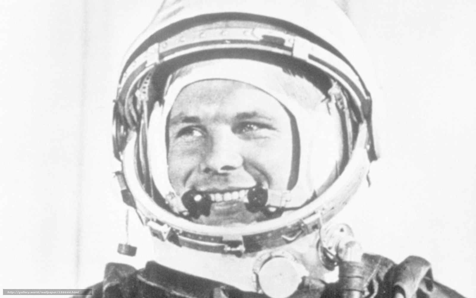 Yuri Gagarin in space suit