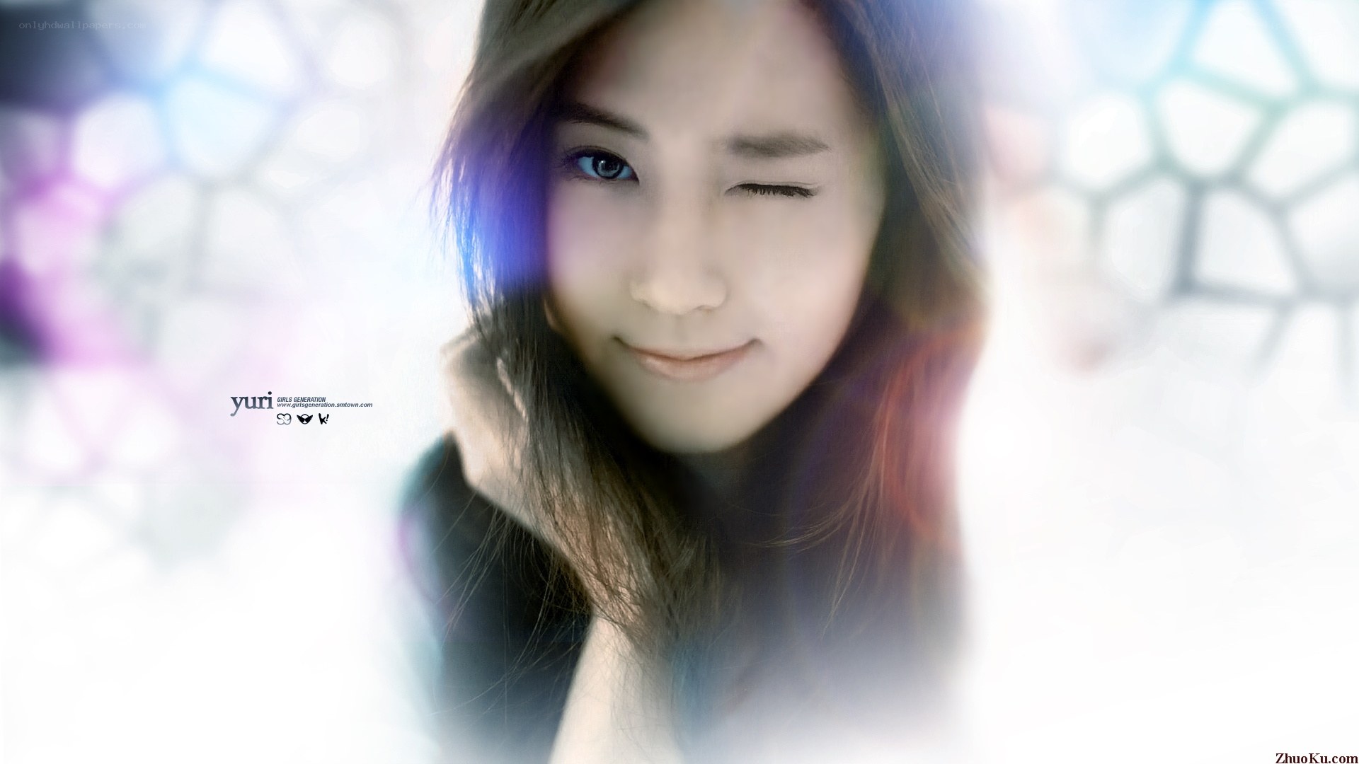 Yuri winking at the camera