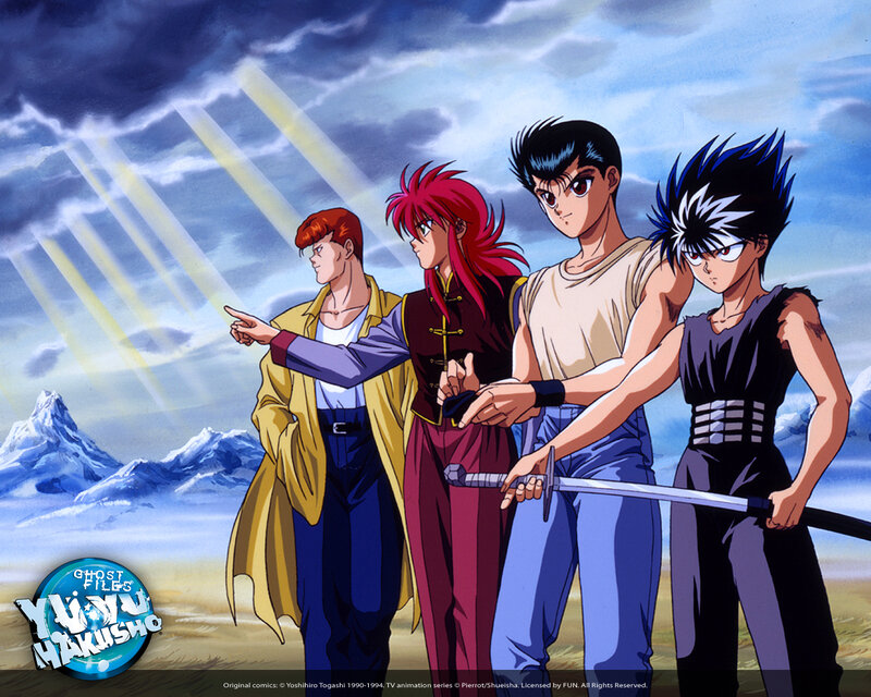 Yuyu Hakusho characters in mountain scene