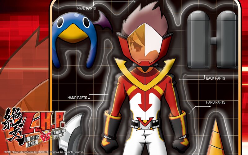 Z.H.P. Unlosing Ranger character design