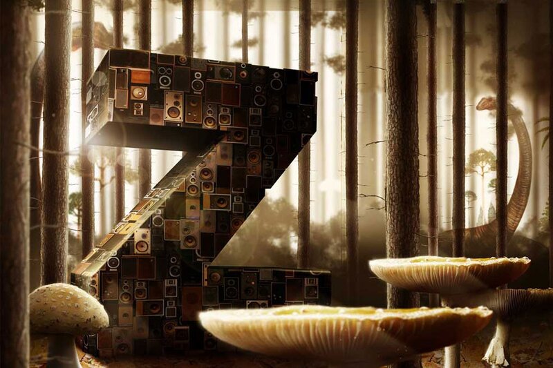 Z-shaped speaker forest