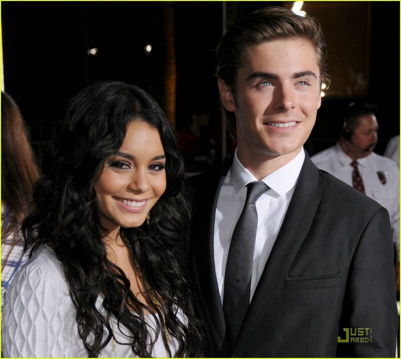 Zac Efron and Vanessa Hudgens at event