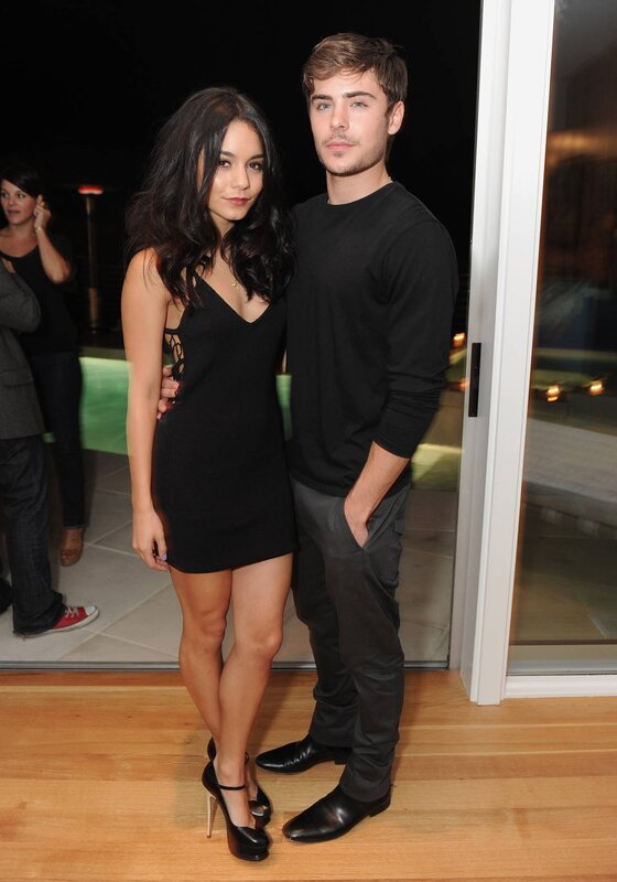 Zac Efron and Vanessa Hudgens at event