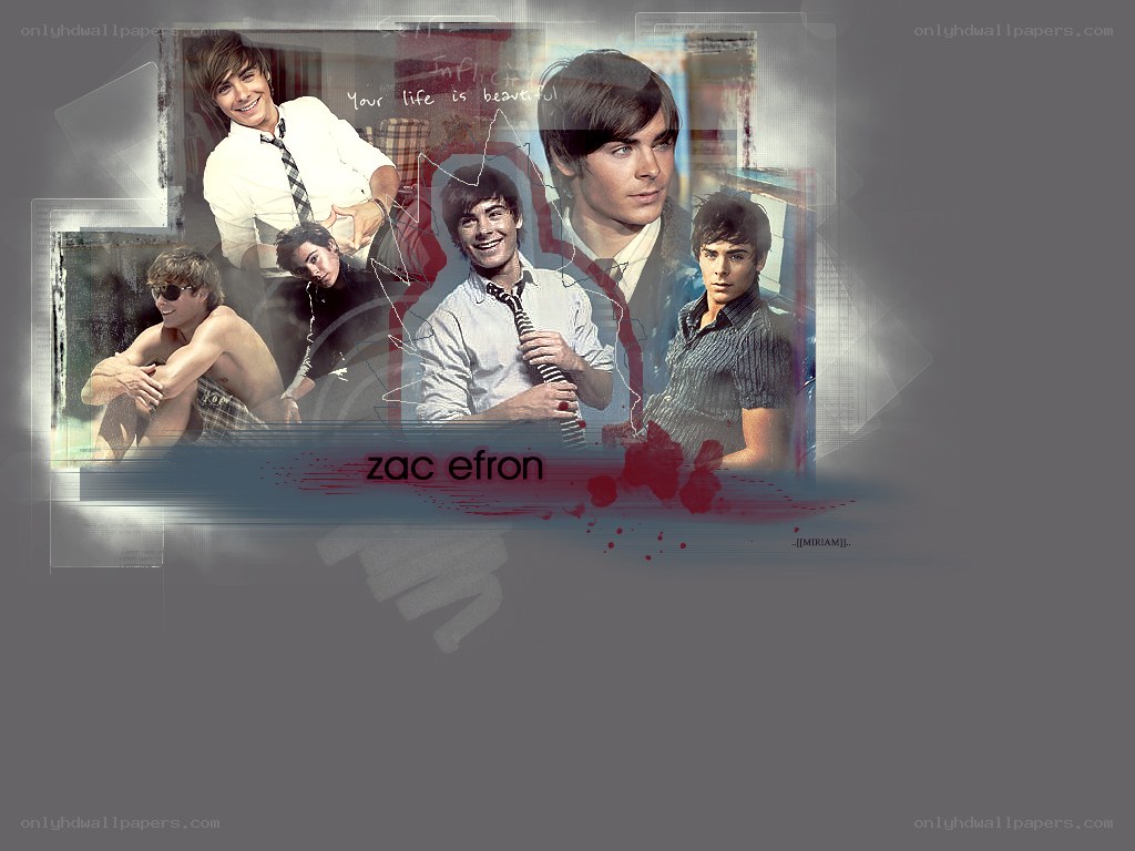 Zac Efron collage artwork