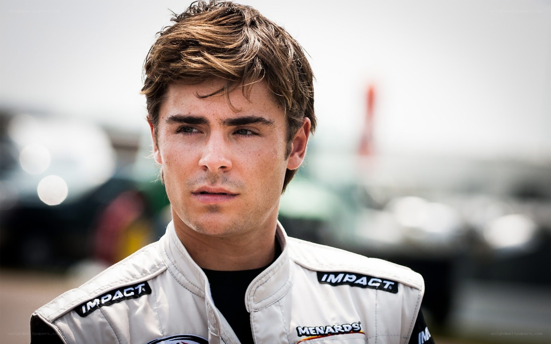 Zac Efron in racing suit