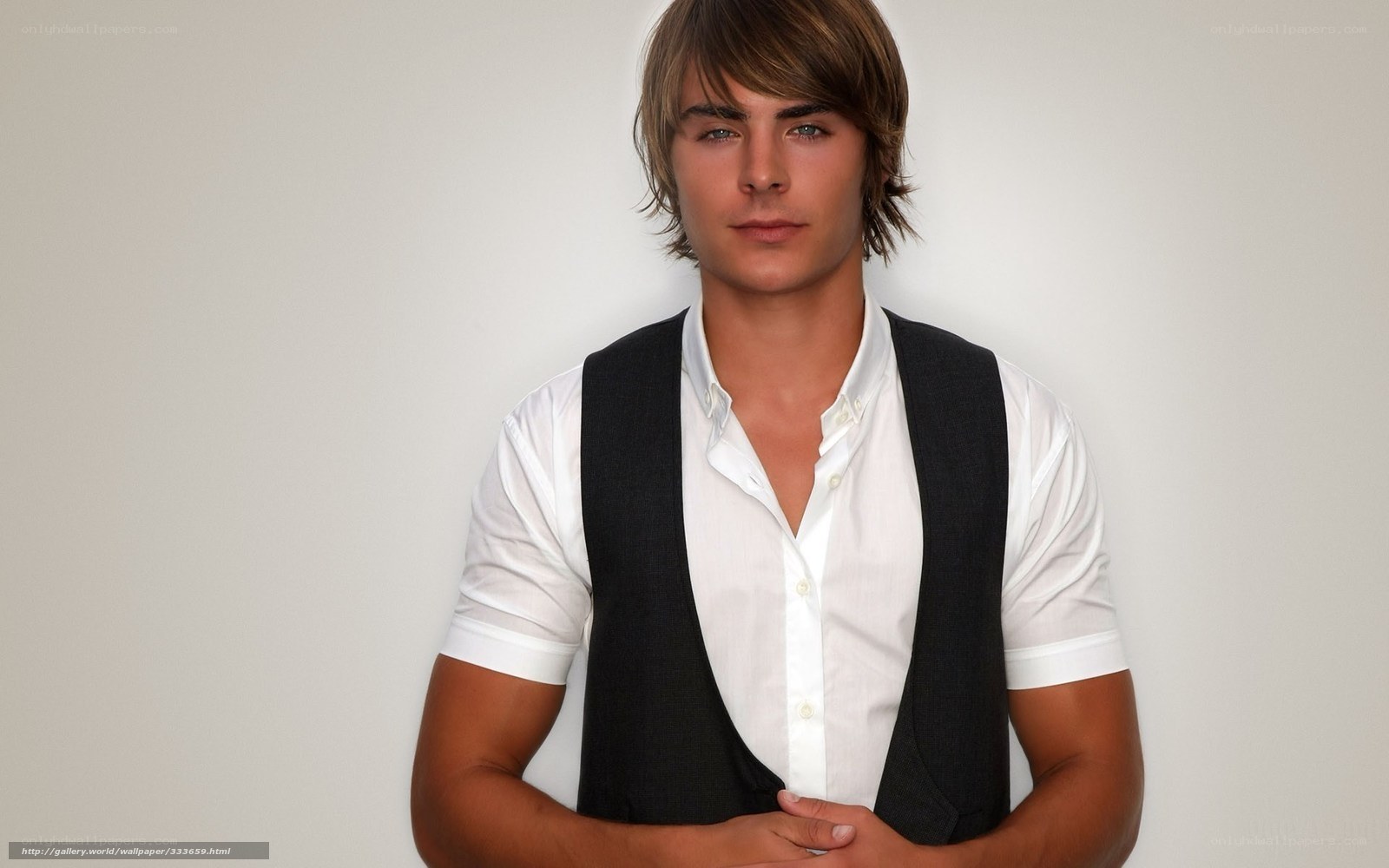 Zac Efron in white shirt
