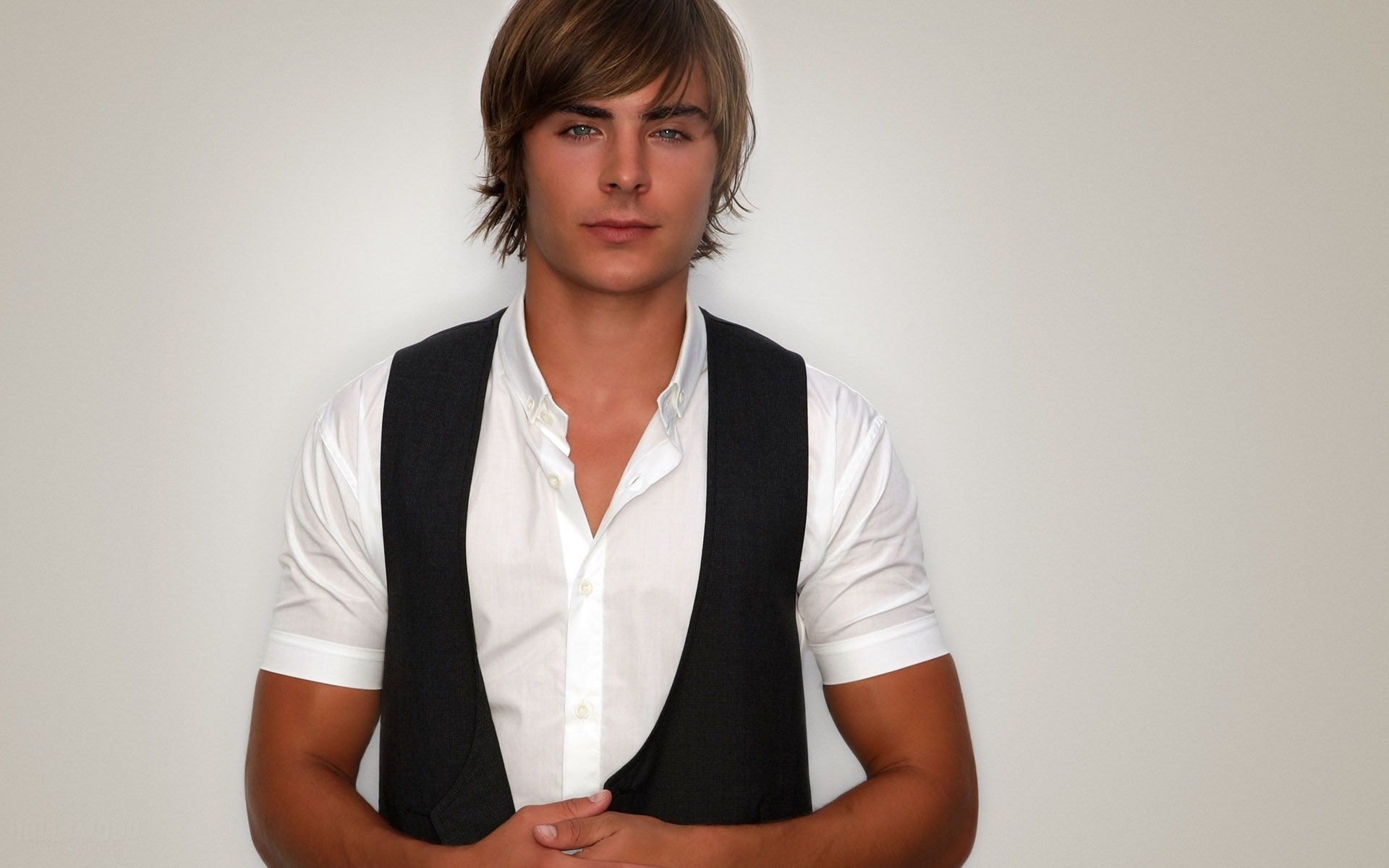 Zac Efron in white shirt