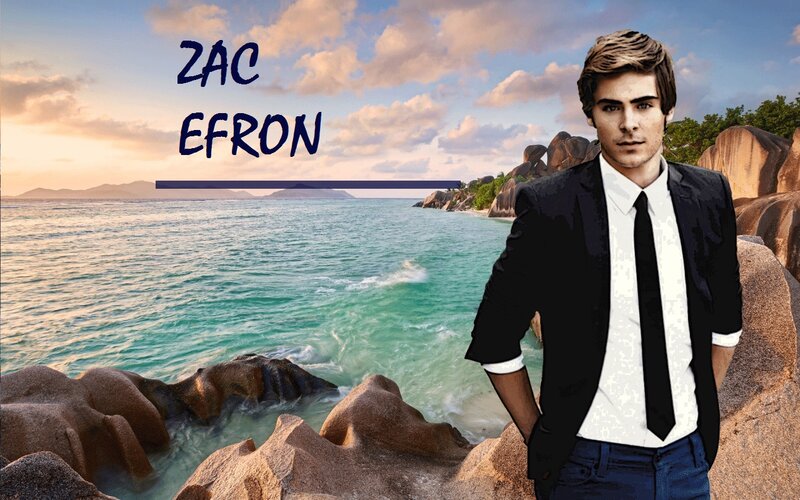 Zac Efron on Beach