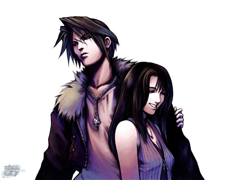 Zack and Aerith artwork
