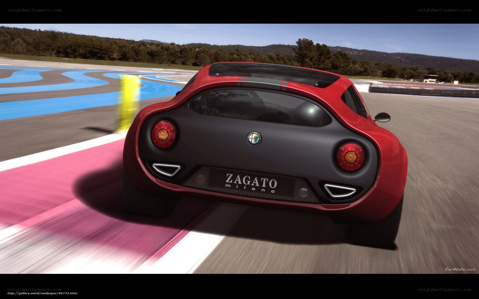 Zagato Milano on a racetrack
