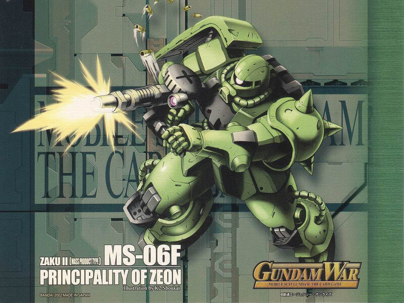Zaku II in action