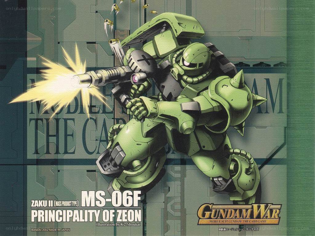 Zaku II in action