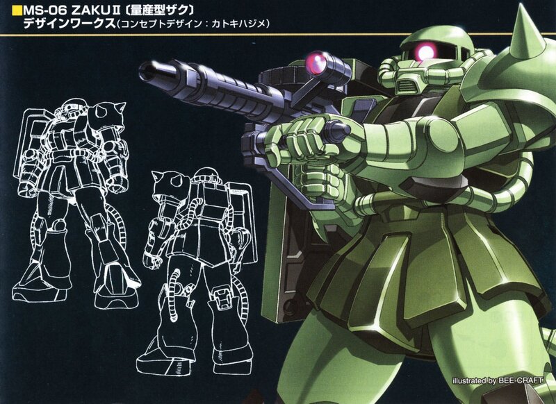 Zaku II Mobile Suit Design