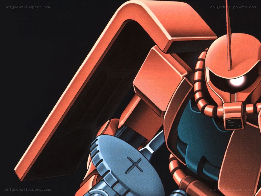 Zaku mobile suit close-up