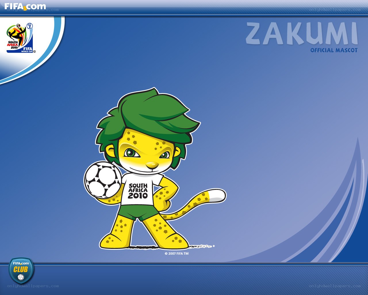 Zakumi mascot wallpaper