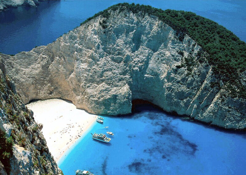 Zakynthos Beach Cove — Blue, Serene