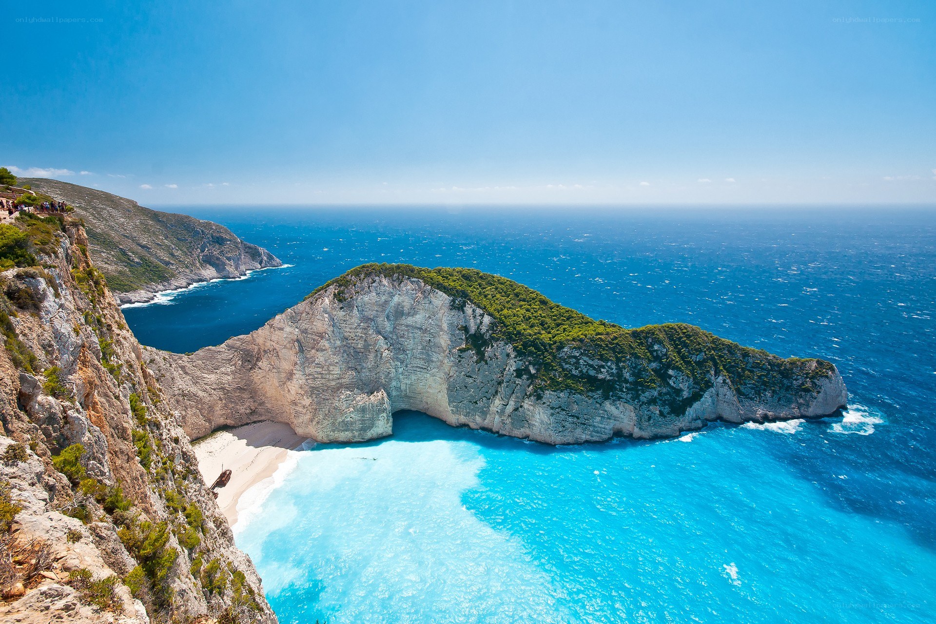 Zakynthos island beach view