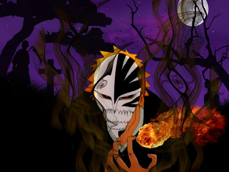 Zangetsu in a graveyard