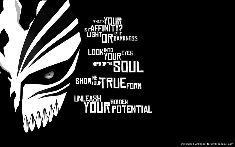 Zangetsu mask quote wallpaper