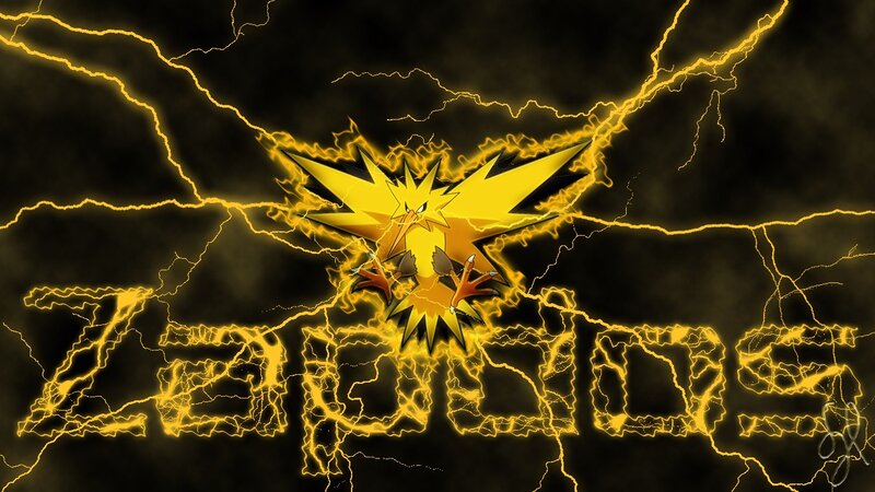 Zapdos lightning artwork