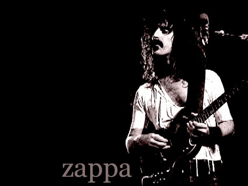 Zappa performing on stage