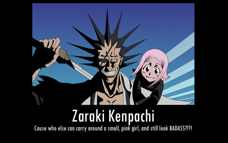 Zaraki Kenpachi with Orihime