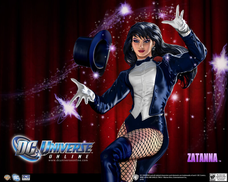 Zatanna in a magic performance