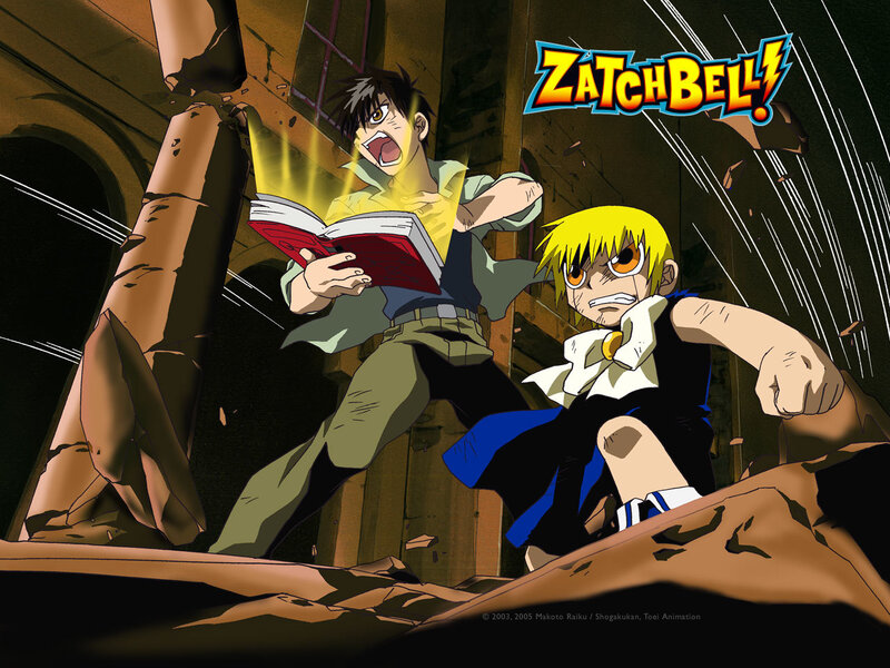Zatch Bell characters in action